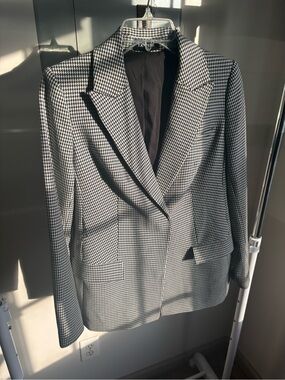 Express Black and White Houndstooth Blazer Size Small